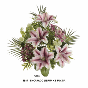 ENCARADO LILIUM X 8 FUCSIA