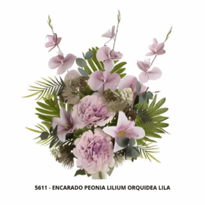 ENCARADO PEONIA LILIUM ORQUIDEA LILA